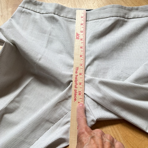 TALBOTS CHATHAM ANKLE PANT 8 STRIPED SLIM LEG SIDE ZIP ANKLE LENGTH COASTAL CHIC - Picture 9 of 11
